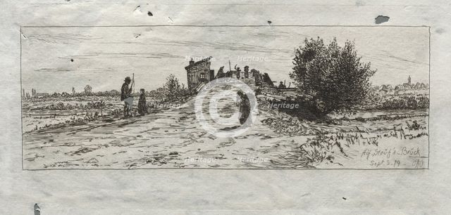 Auf Stauf a-Bruck, 1879. Creator: Otto H. Bacher (American, 1856-1909).