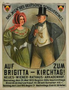 Auf zum Brigitta-Kirchtag - Deutscher Schulverein, 1913. Creator: Kupfer, Johann Michael (1859-1917)