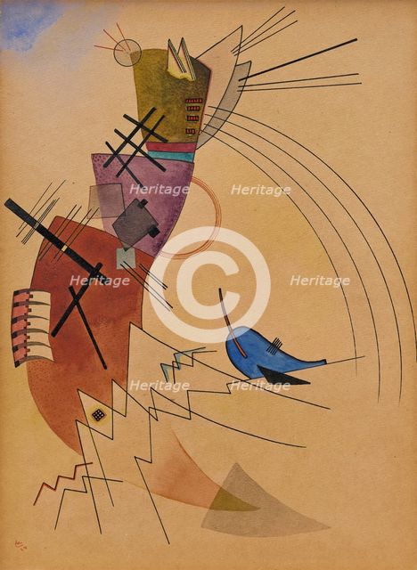 Aufstieg (Ascent), 1924. Creator: Vassily Kandinsky.