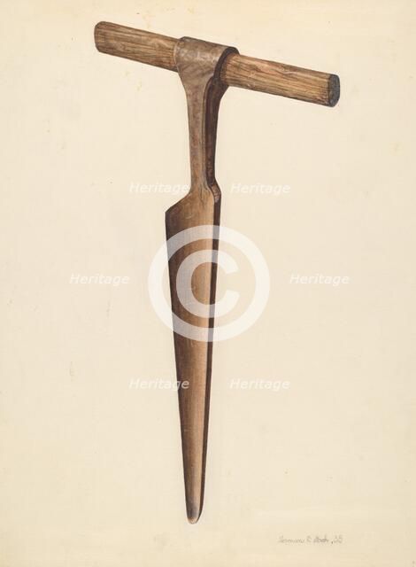 Auger, 1938. Creator: Herman O. Stroh.