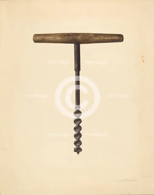 Auger, c. 1938. Creator: Alfonso Moreno.