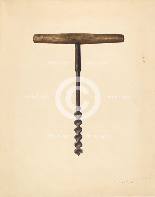 Auger, c. 1938. Creator: Alfonso Moreno.