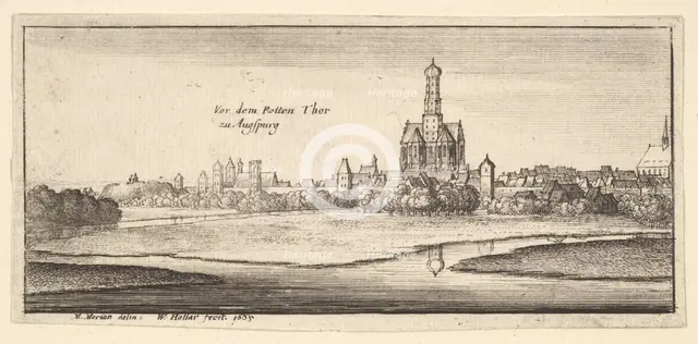 Augsburg, 1665. Creator: Wenceslaus Hollar.