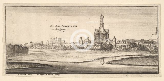 Augsburg, 1665. Creator: Wenceslaus Hollar.