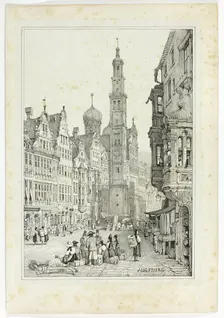 Augsburg, 1833. Creator: Samuel Prout