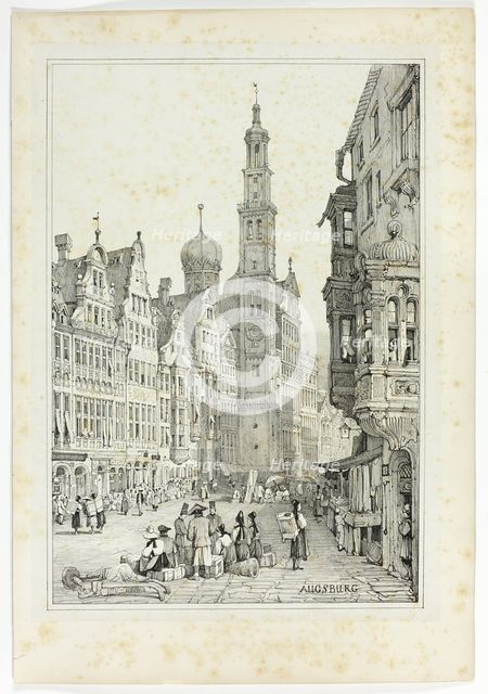 Augsburg, 1833. Creator: Samuel Prout.