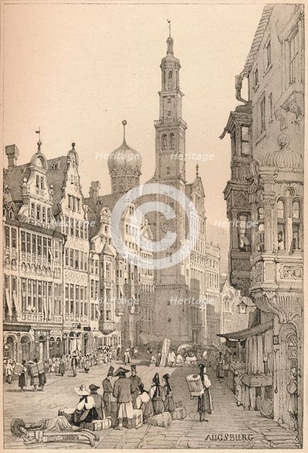 'Augsburg', c1820 (1915). Artist: Samuel Prout.