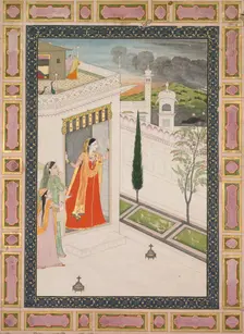 Augury of the Crow (Vasakasajja Nayika), c. 1800. Creator: Unknown