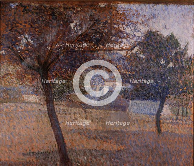 August, orchard in Pont-Aven, 1886. Creator: Bernard, Émile (1868-1941).