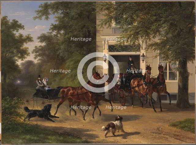 August Belmont and Isabel Perry, 1854. Creator: Wouterus Verschuur.
