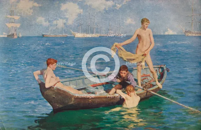'August Blue', 1893 (1935). Artists: Henry Scott Tuke, George Newnes.