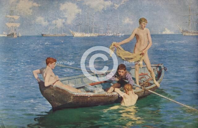 'August Blue', 1893 (1935). Artists: Henry Scott Tuke, George Newnes.