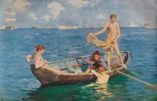 August Blue 1893 (1935). Artists: Henry Scott Tuke, George Newnes