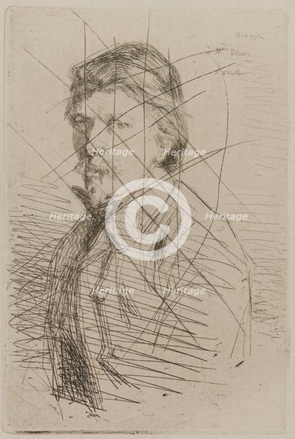 August Delâtre, 1858. Creator: James Abbott McNeill Whistler.