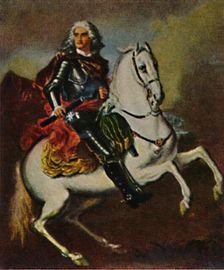 August der Starke 1670-1733. - Gemälde von Silvestre 1934. Creator: Unknown