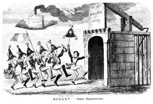 August - Idees Napoliennes 19th century.Artist: George Cruikshank