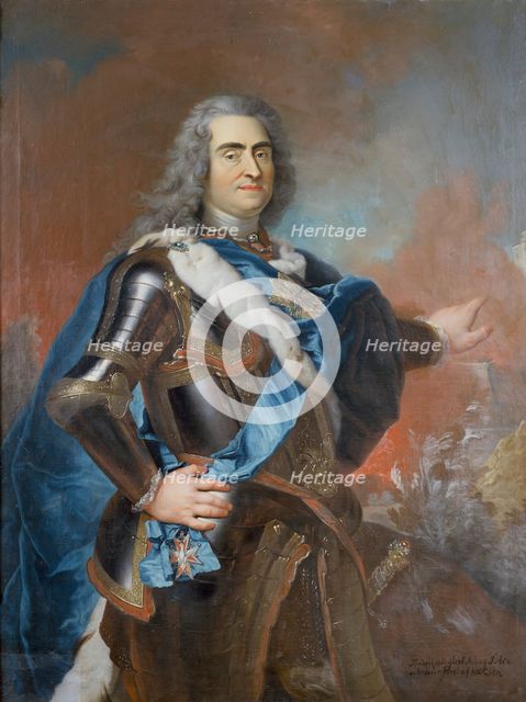 August II the Strong, 1670-1733, elector of Saxony, king of Poland, late 17th-mid 18th century. Creator: Louis de Silvestre.