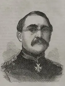 August Karl von Goeben (1816-1880), Prussian general, 1870. Creator: Unknown