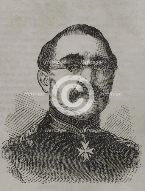 August Karl von Goeben (1816-1880), Prussian general, 1870. Creator: Unknown.