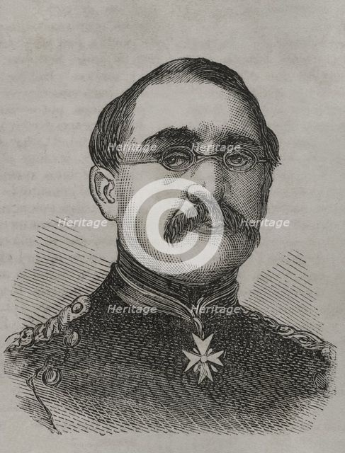 August Karl von Goeben (1816-1880), Prussian general, 1870. Creator: Unknown.