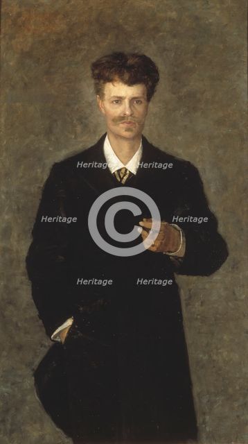 August Strindberg, 1849-1912, 1885. Creator: Sofie Holten.