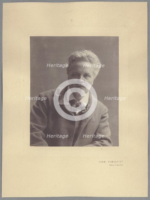 August Strindberg Artist: Hamnqvist, Herman (1865-1946)