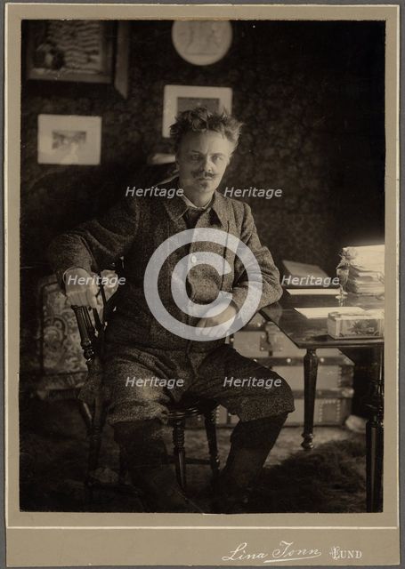 August Strindberg Artist: Jonn, Lina (1861-1896)