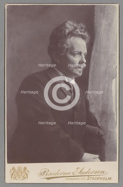 August Strindberg Artist: Photo studio Andersson Bros.  