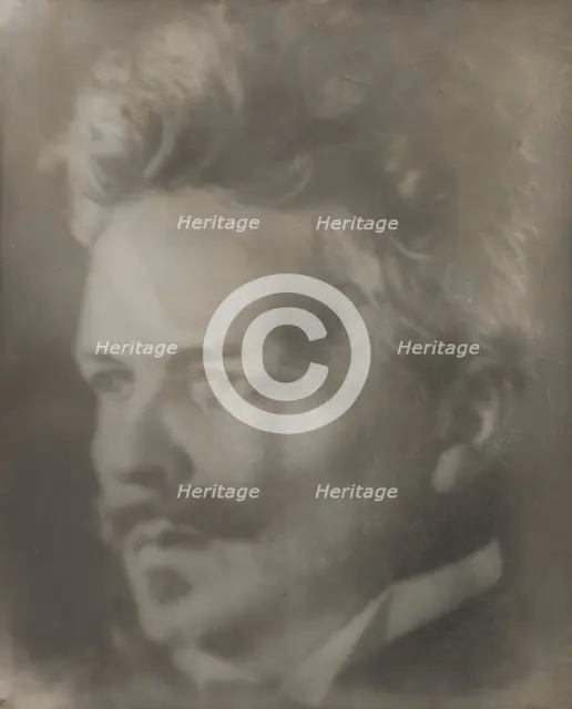 August Strindberg, writer (1849-1912), self-portrait, 1906-07. Creator: August Strindberg.