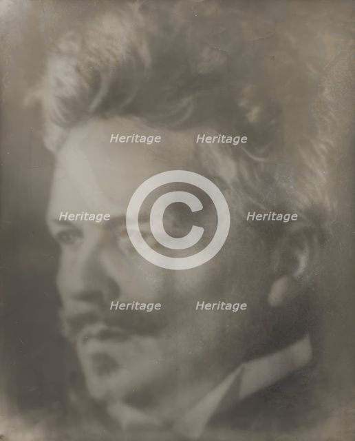 August Strindberg, writer (1849-1912), self-portrait, 1906-07. Creator: August Strindberg.