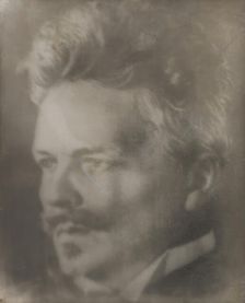 August Strindberg, writer (1849-1912), self-portrait, 1906-07. Creator: August Strindberg