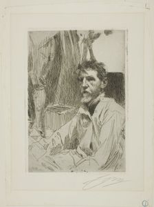 August Saint Gaudens I, 1898. Creator: Anders Leonard Zorn