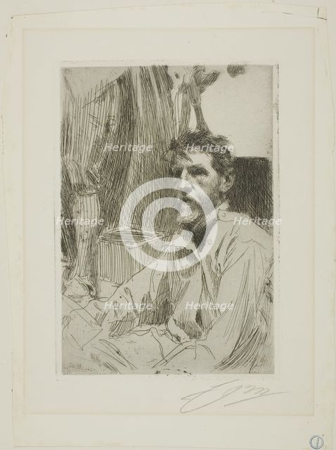 August Saint Gaudens I, 1898. Creator: Anders Leonard Zorn.