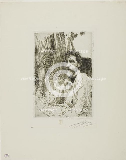August Saint Gaudens I, 1898. Creator: Anders Leonard Zorn.