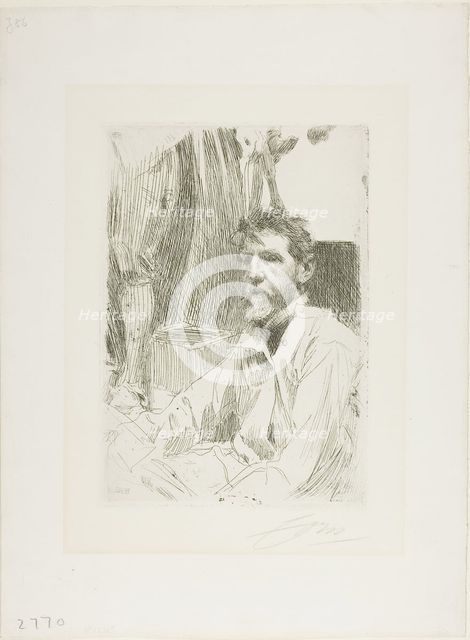 August Saint Gaudens I, 1898. Creator: Anders Leonard Zorn.