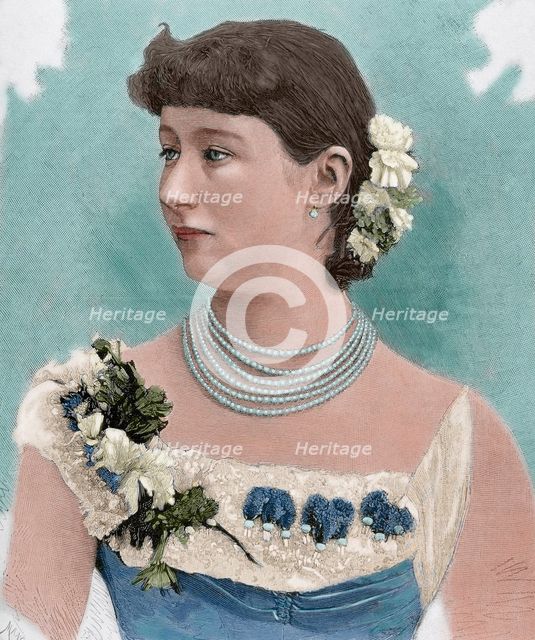 Augusta Victoria of Schleswig-Holstein, last German empress and queen of Prussia...(1859-1941). Creator: Ernesto Mancastropa.
