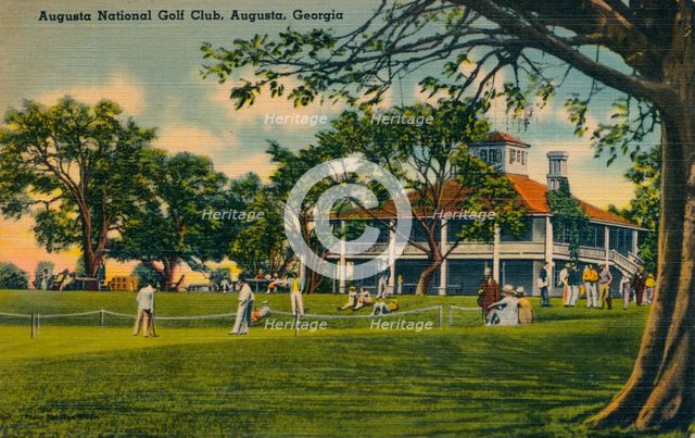 Augusta National Golf Club House, 1943. Artist: Unknown