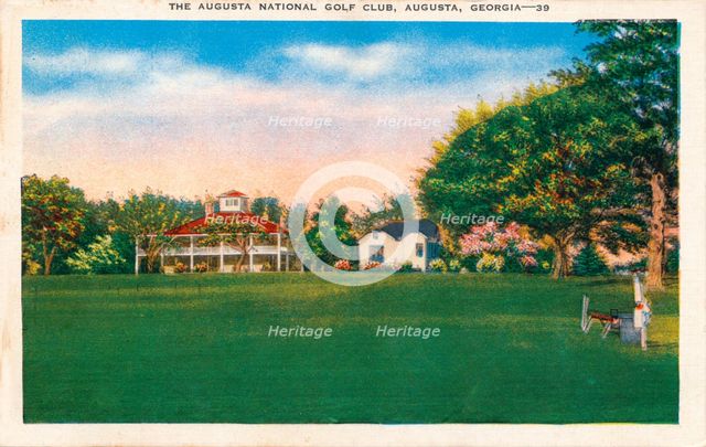 Augusta National Golf Club House, c1935. Artist: Unknown