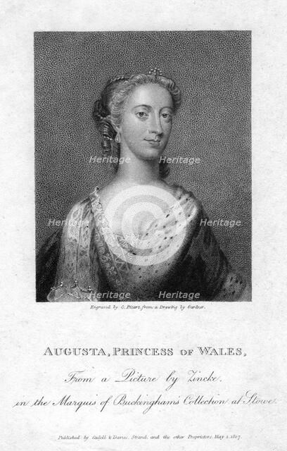 Augusta, Princess of Wales, (1807).Artist: Zincke
