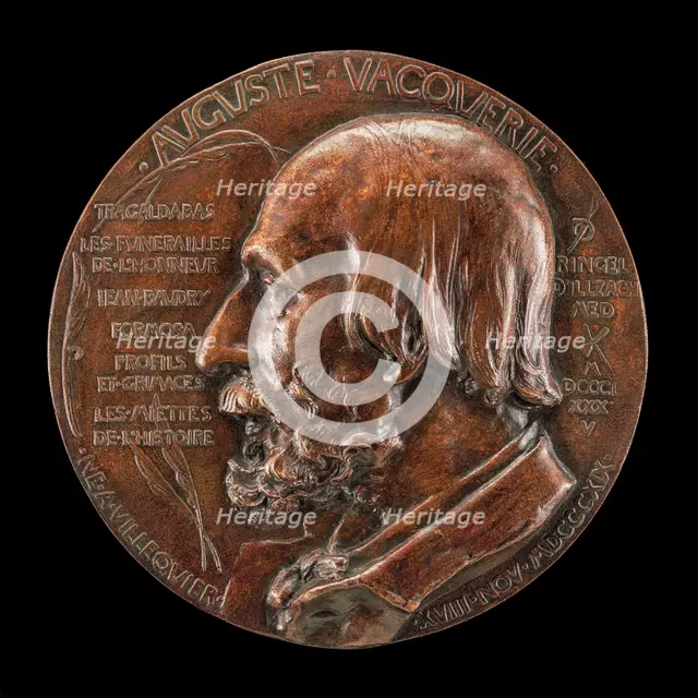 Auguste Vacquerie, 1819-1895, Writer and Critic, 1885. Creator: Désiré Ringel d'Illzach.