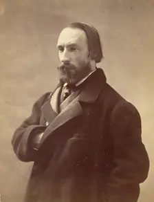 Auguste Vacquerie, litterateur [writer], c1855-1859. Creator: Nadar
