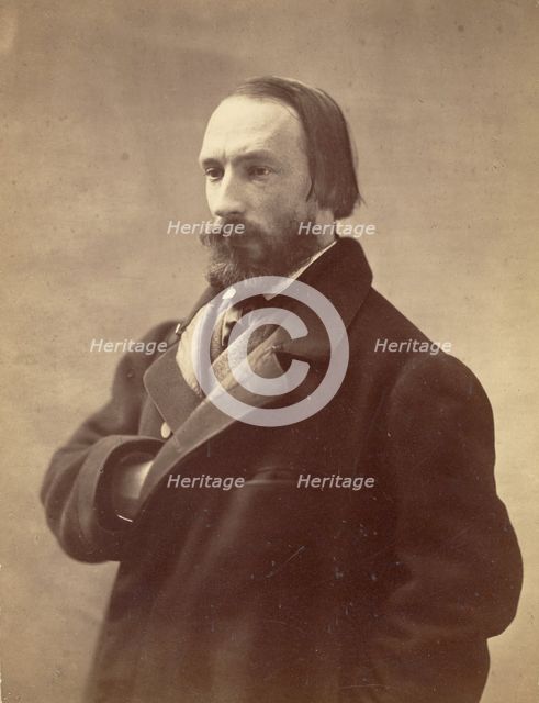 Auguste Vacquerie, litterateur [writer], c1855-1859.  Creator: Nadar.