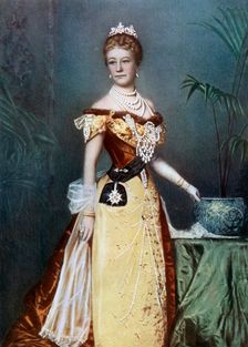 Auguste Viktoria, German empress, late 19th century.Artist: Reichard & Lindner