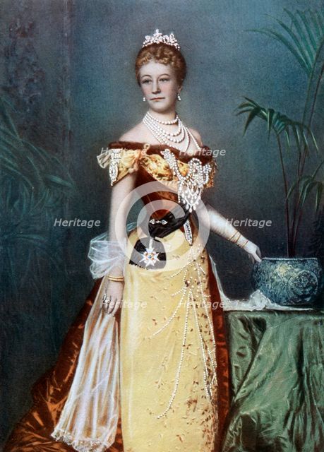 Auguste Viktoria, German empress, late 19th century.Artist: Reichard & Lindner