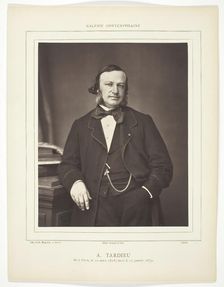 Auguste Ambroise Tardieu (French doctor and forensic scientist, 1818-1879), 1876/79. Creator: Goupil and Co