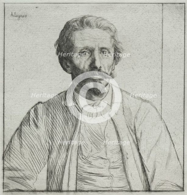 Auguste Delâtre, c. 1877. Creator: Alphonse Legros (French, 1837-1911).