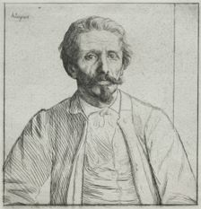 Auguste Delâtre, c. 1877. Creator: Alphonse Legros (French, 1837-1911)