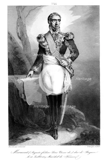 Auguste Frederic Louis Viesse de Marmont (1774-852), Duke of Ragusa and Marshal of France, 1839.Artist: Joubert