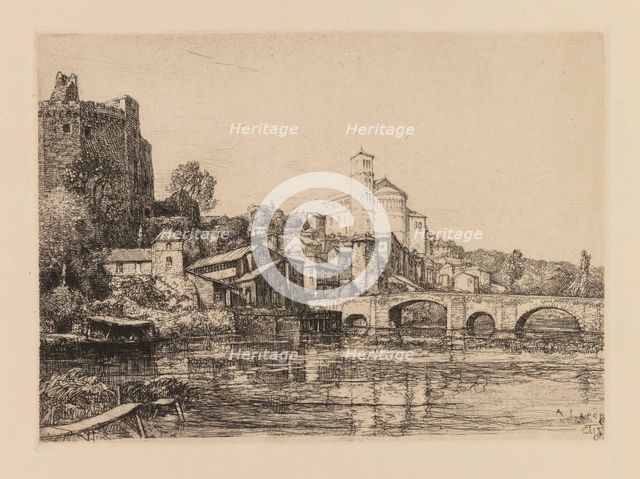Auguste Lepère: Clisson (Loire-Maritime), 1909. Creator: Auguste Louis Lepère (French, 1849-1918).