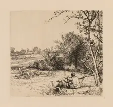 Auguste Lepère: Le pommier renversé (Picardie) . Creator: Auguste Louis Lepère (French, 1849-1918)